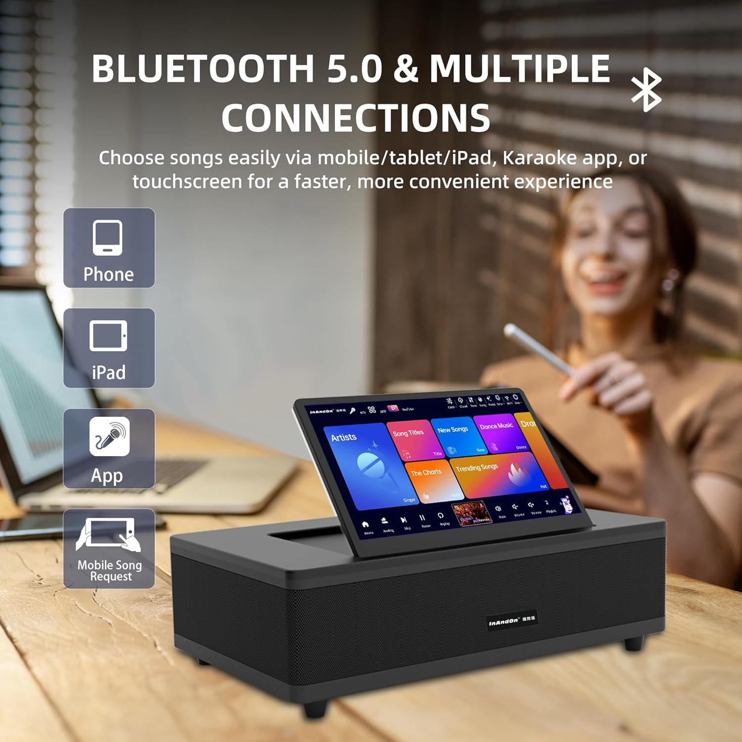 InAndOn M6 Karaoke Machine All-in-One