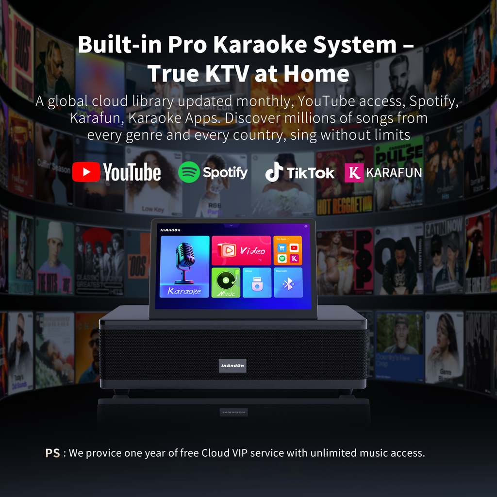 InAndOn M6 Karaoke Machine All-in-One System