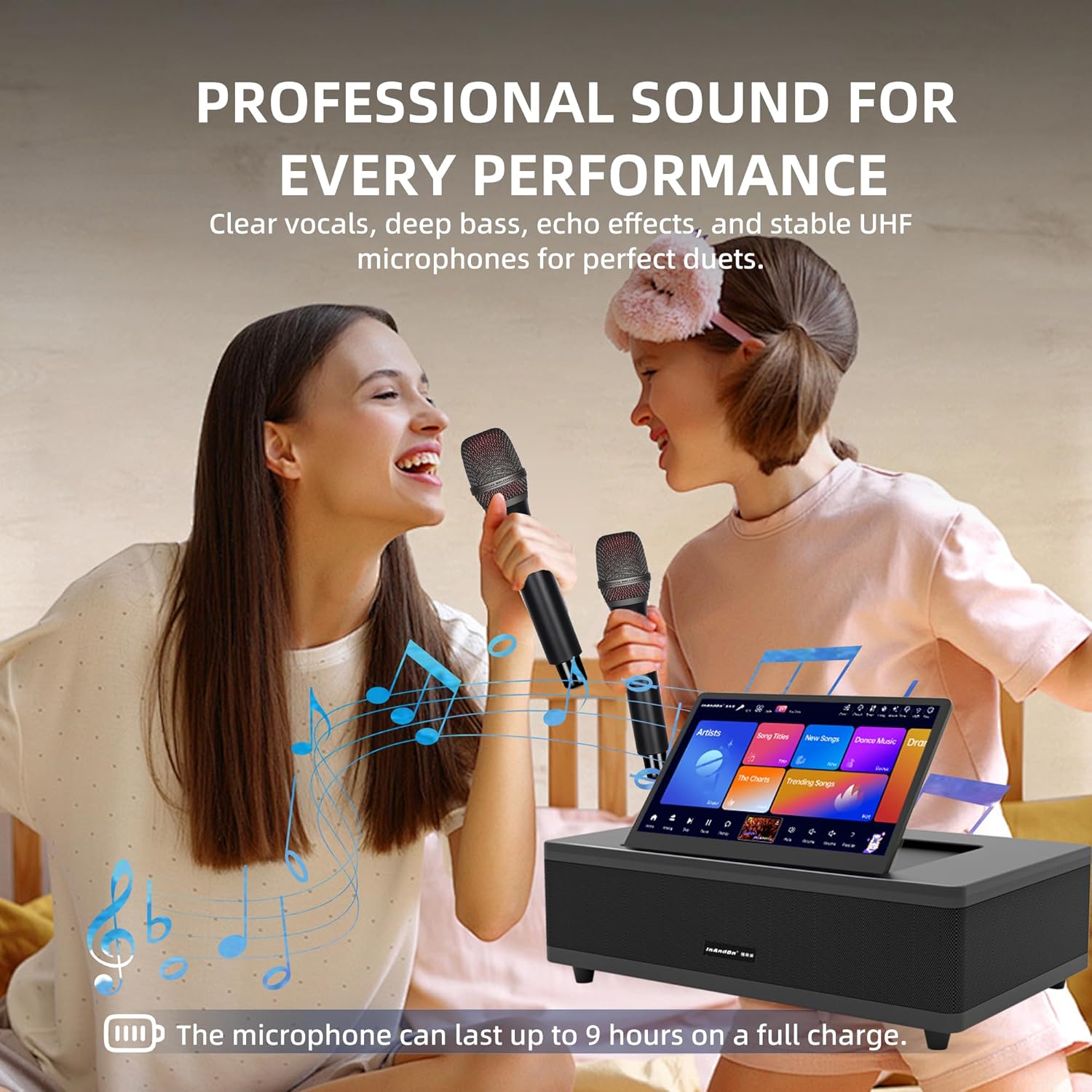 InAndOn M6 Karaoke Machine All-in-One
