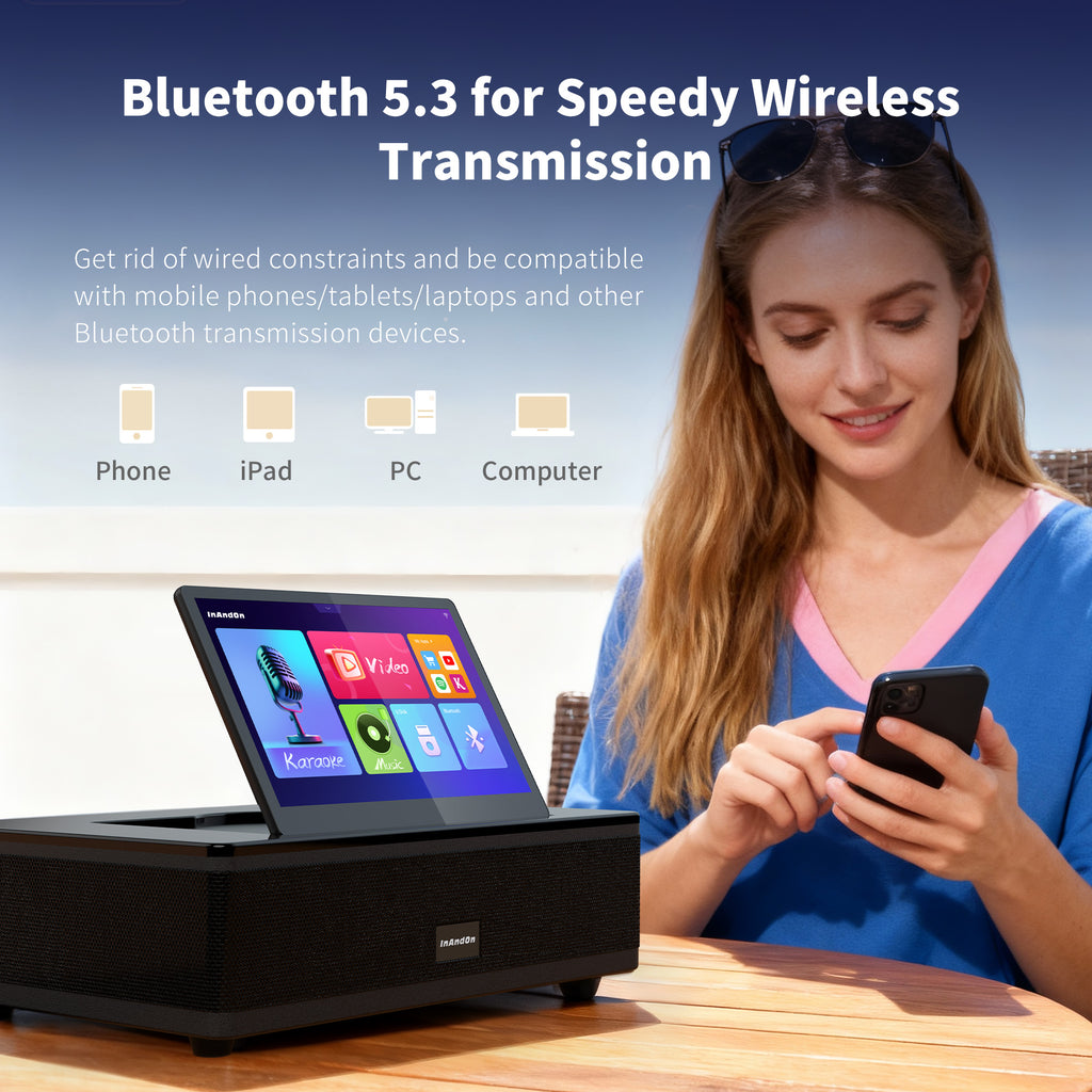 InAndOn M6 Karaoke Machine All-in-One System