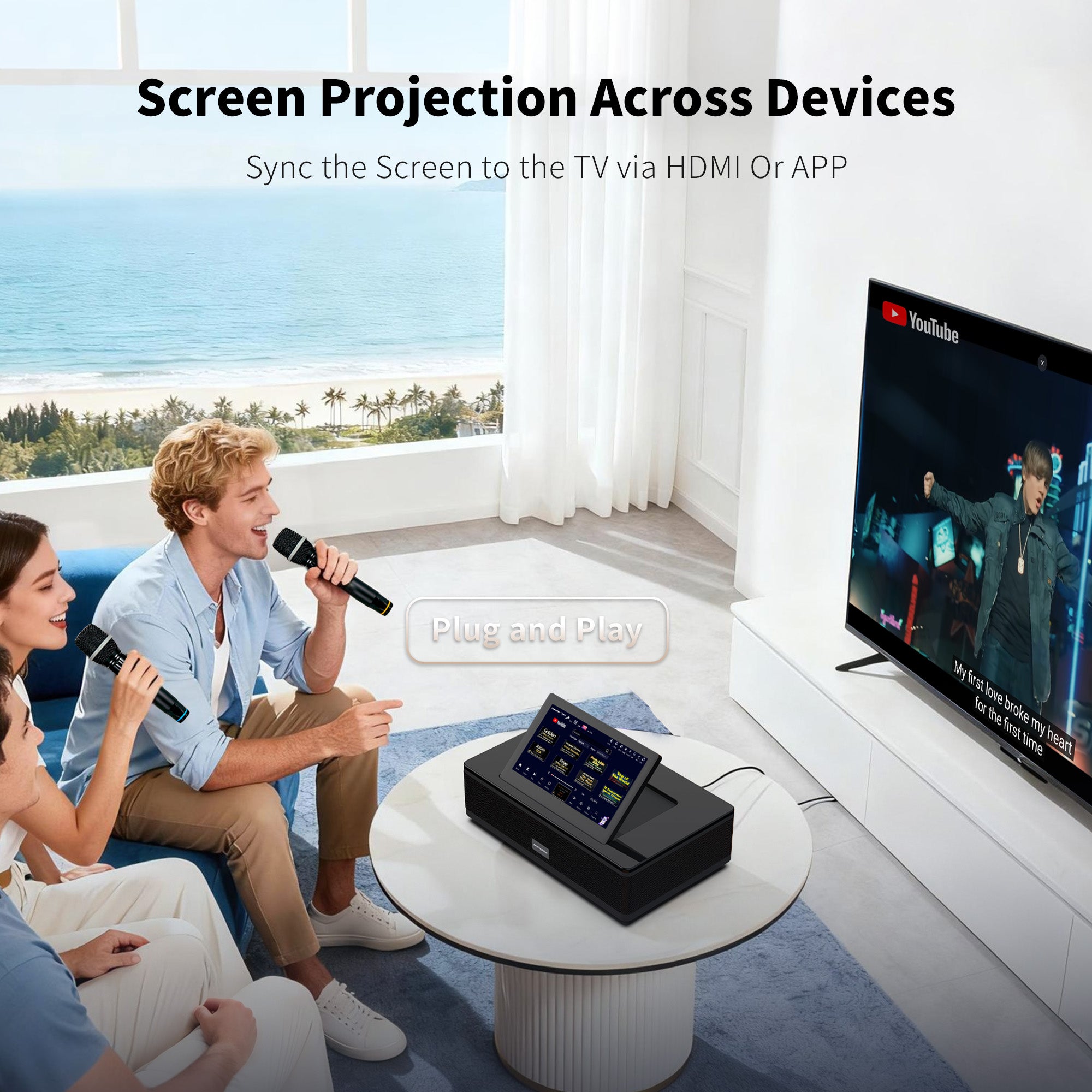 InAndOn M6 Karaoke Machine All-in-One System