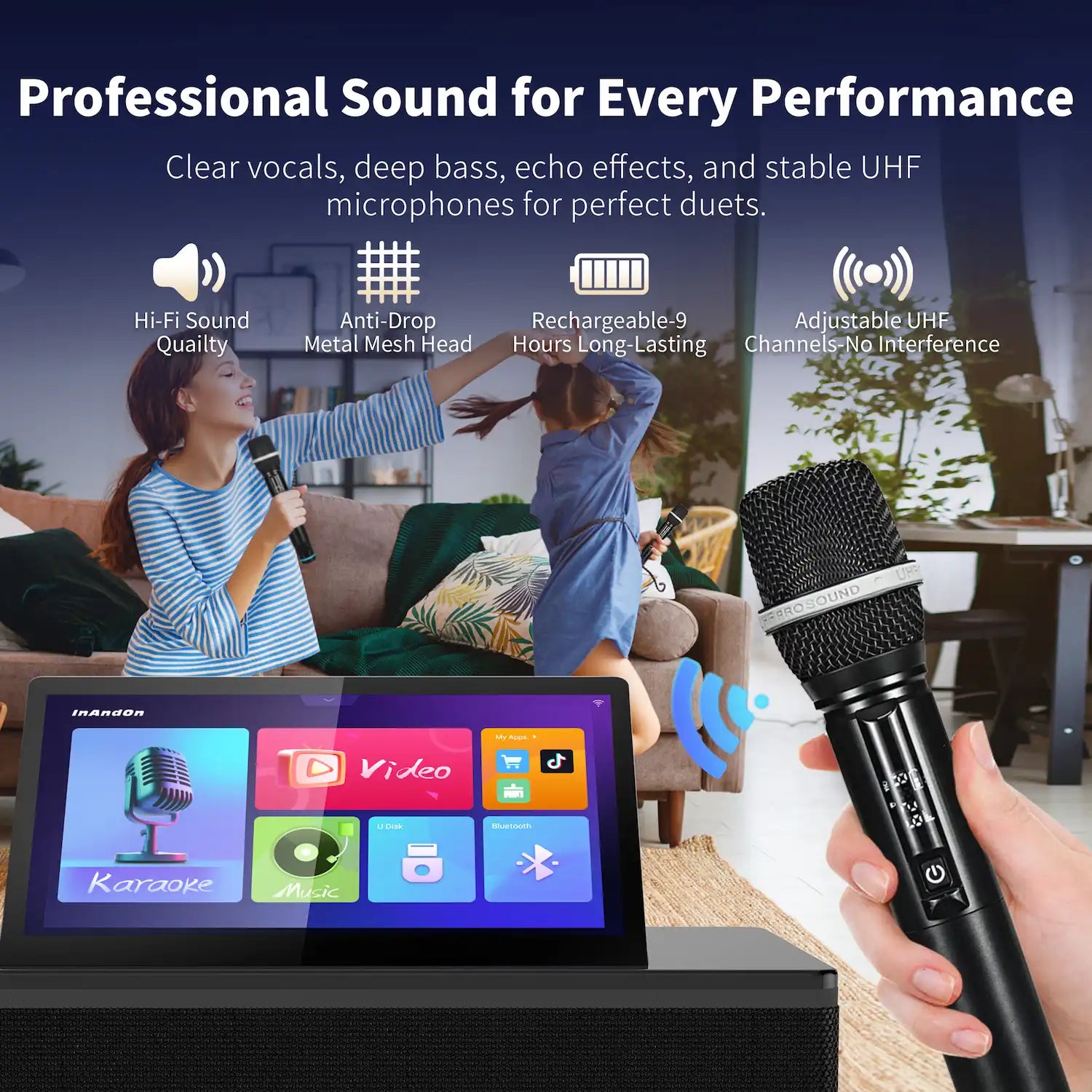 InAndOn M6 Karaoke Machine All-in-One KTV System