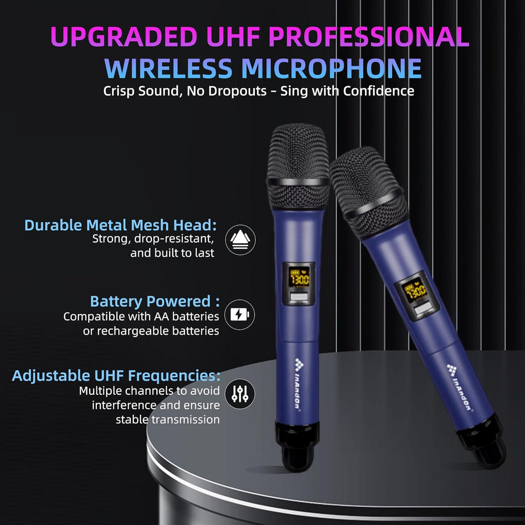 InAndOn KD9MAX 5in1 Karaoke Machine with Speakers