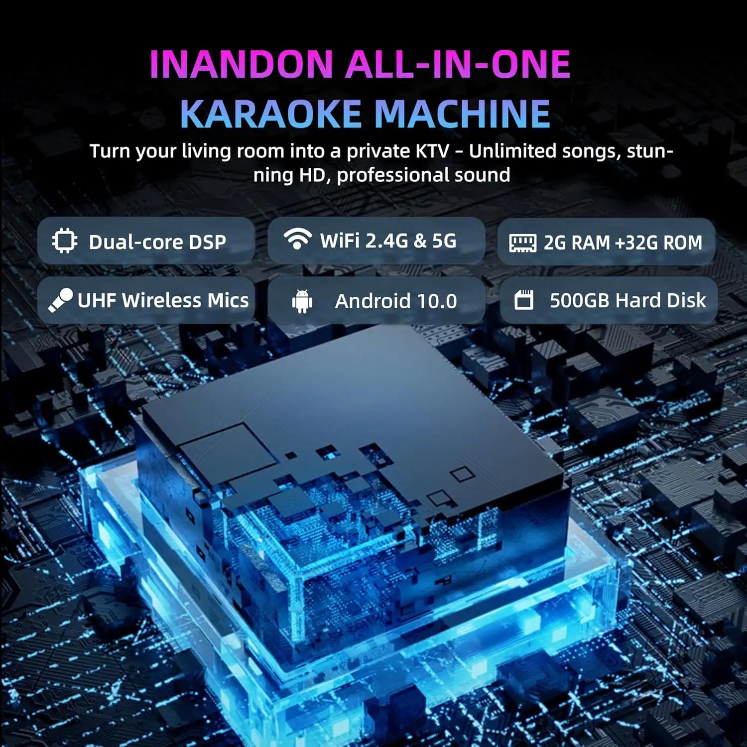 InAndOn KD9MAX 4in1 Karaoke Machine KTV System