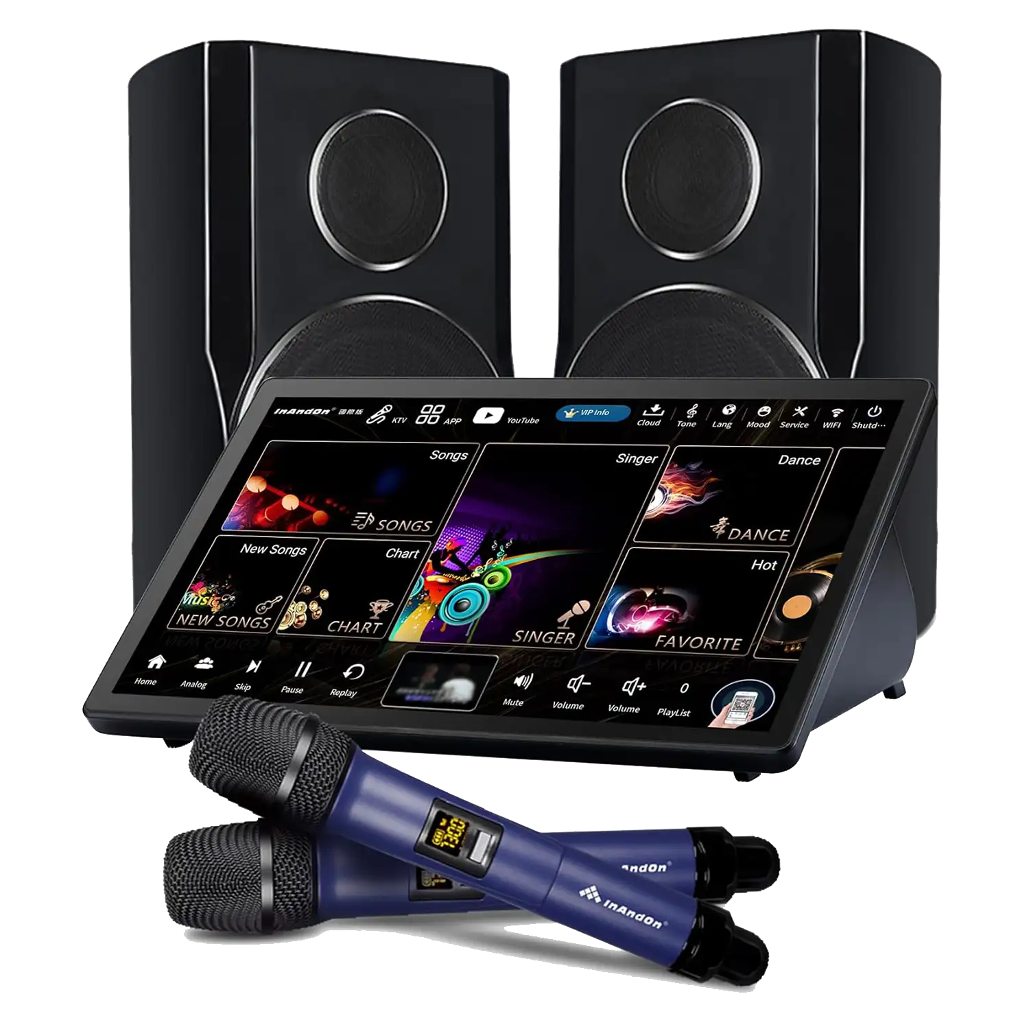 InAndOn KD9MAX 5in1 Karaoke Machine with Speakers