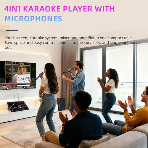 InAndOn KD9MAX: 5-in-1 Complete Karaoke Set (with Dual Speakers)