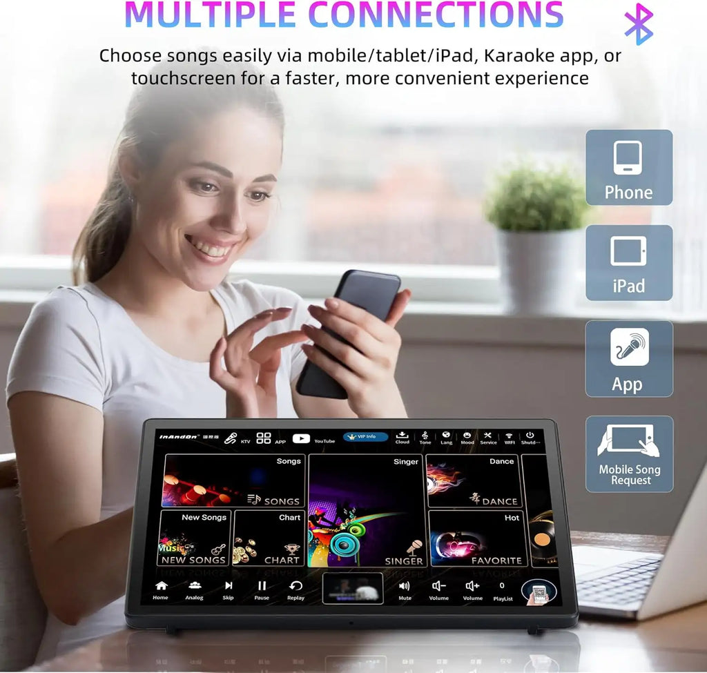 InAndOn KD9MAX 5in1 Karaoke Machine with Speakers