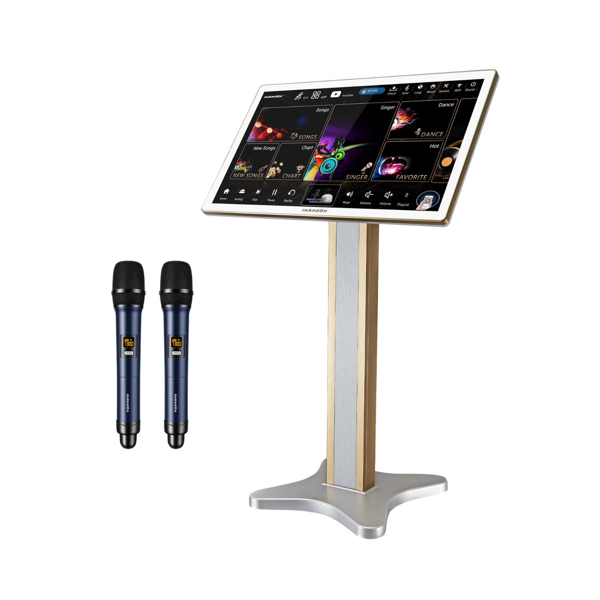 InAndOn KV-HT215: 4-in-1 Karaoke System (21.5 inch Large Screen)