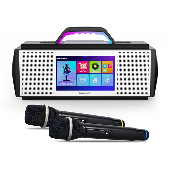 InAndOn X5: 480W Outdoor Portable Karaoke System (8 inch Screen)