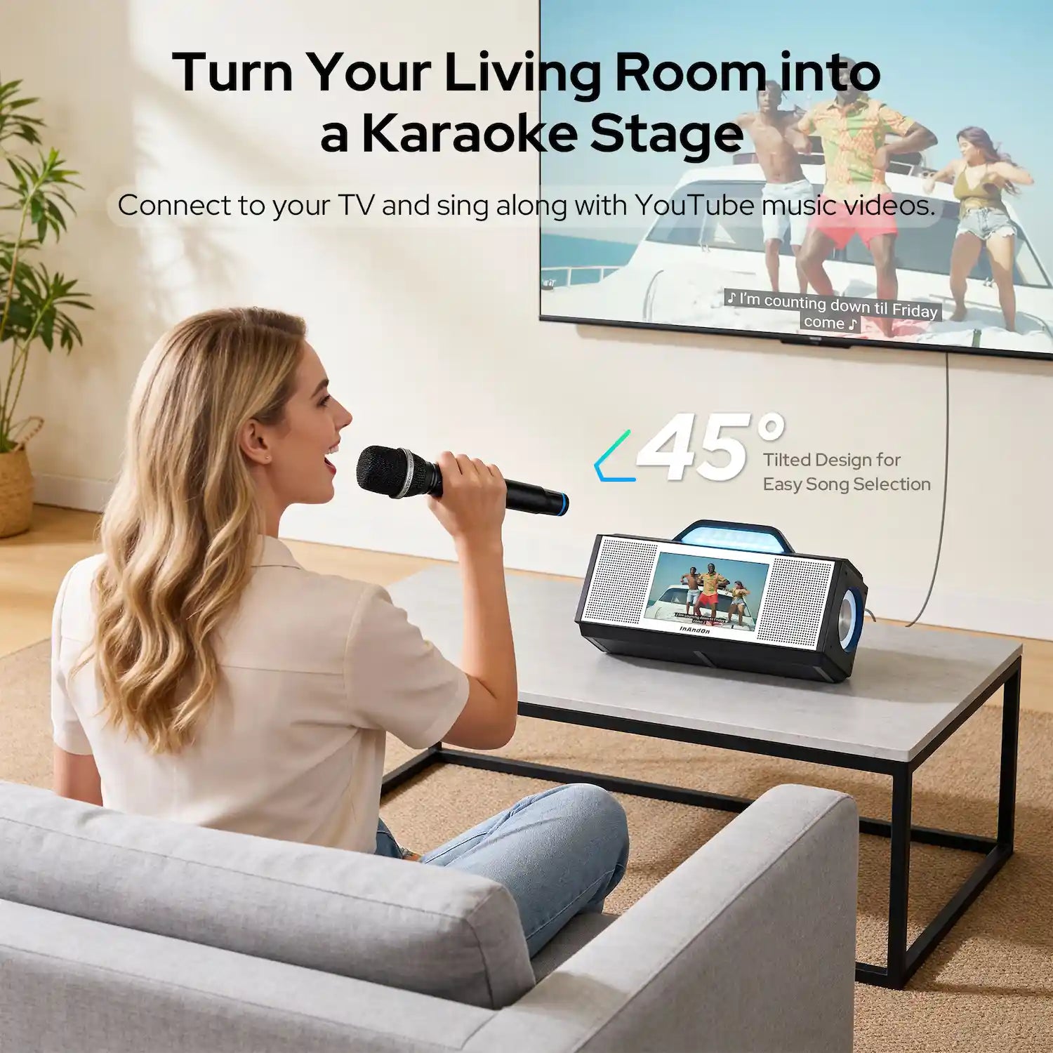 InAndOn X5 Professional Home Karaoke System Outdoor KTV Machine