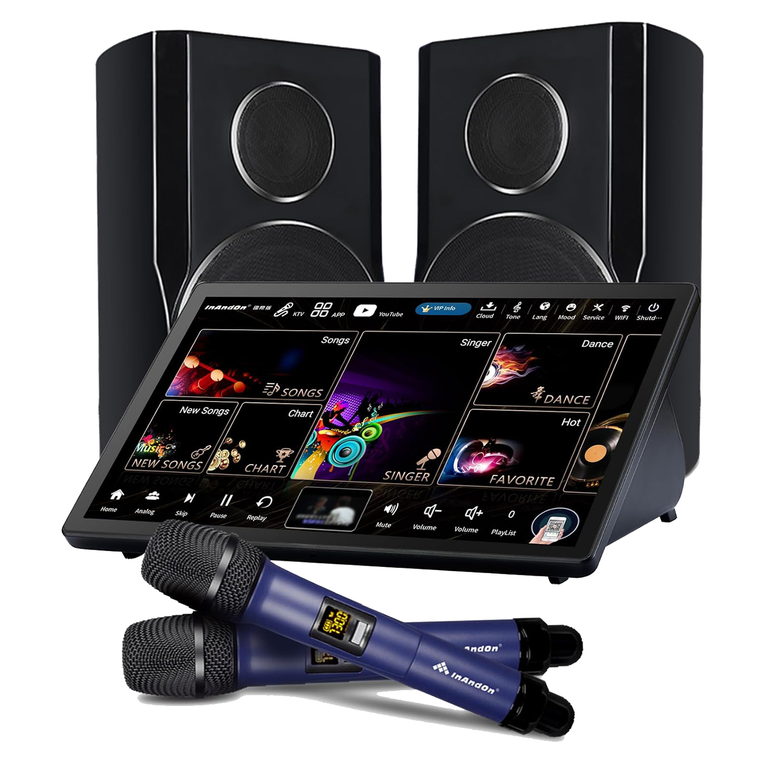 InAndOn KD9MAX 5in1 Karaoke Machine with Speakers