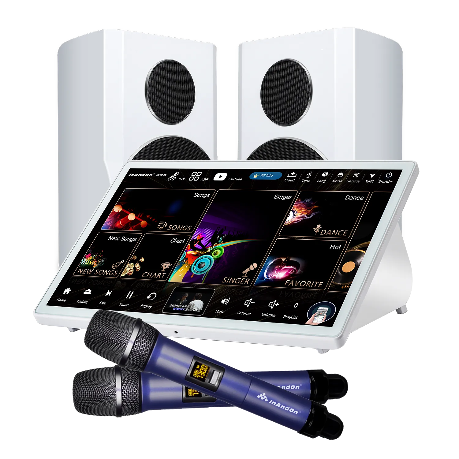 InAndOn KD9MAX: 5-in-1 Complete Karaoke Set (with Dual Speakers)
