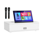 InAndOn M6 Karaoke Machine with 12.2 inch Adjustable Touch Screen, 4K UHD, and 2 Wireless Microphones