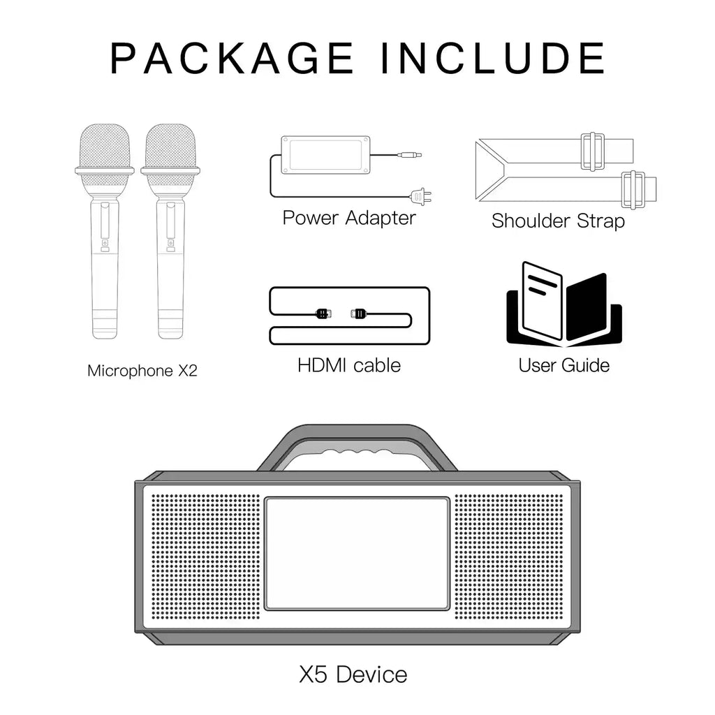 InAndOn X5 Professional Home Karaoke System Outdoor KTV Machine